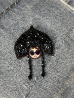 Брошь " Модная матрешка" — изображение 2