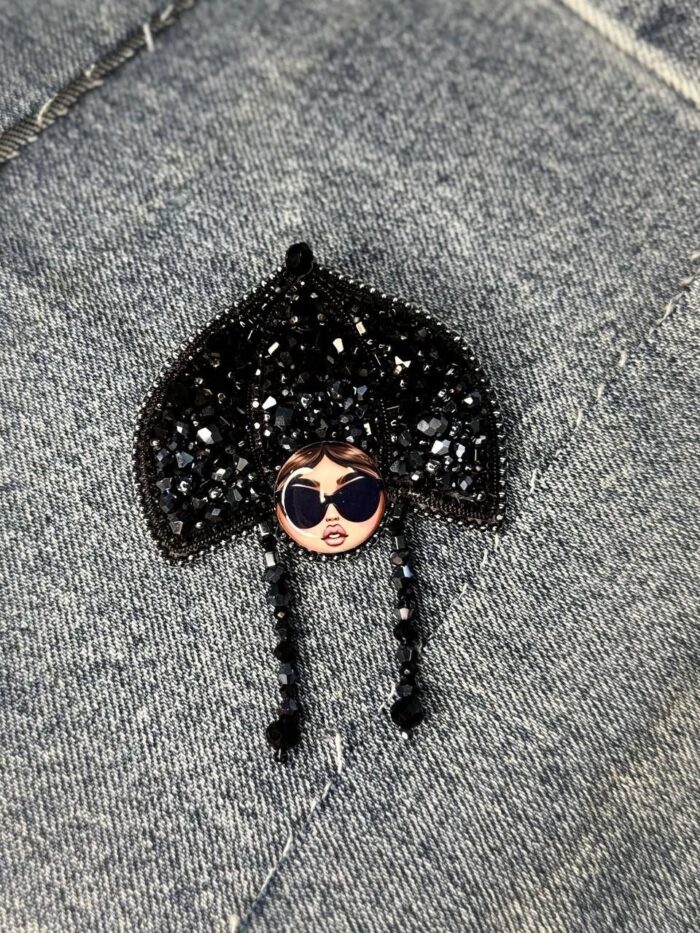 Брошь " Модная матрешка" — изображение 2