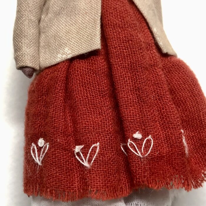 Авторская интерьерная кукла ручной работы - "Собачка Молли" — изображение 4