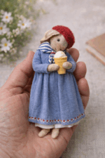 Зайка Зоя — авторская миниатюрная игрушка ручной работы из серии «Крохотные истории», созданная в Волшебной Мастерской.