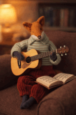 Лис Аркадий —авторская миниатюрная игрушка ручной работы, созданная в магазине «Волшебная Мастерская». Лис Аркадий тот самый герой, который живёт в тихих вечерах, звуках гитары и строках нотной тетради.