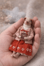 Авторская интерьерная кукла ручной работы - "Собачка Молли" — изображение 2