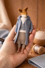 Авторская интерьерная кукла ручной работы - "Лис Борис" — изображение 3