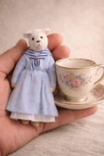 Авторская интерьерная кукла ручной работы - "Медведица Аня" — изображение 3