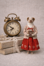 Авторская интерьерная кукла ручной работы - "Собачка Молли" — изображение 3