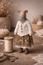 Хрюша Майя — авторская миниатюрная игрушка ручной работы из серии «Крохотные истории», созданная в Волшебной Мастерской.