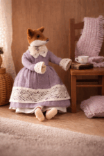 Авторская интерьерная кукла ручной работы - "Лиса Елизавета" — изображение 5