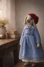 Зайка Зоя — авторская миниатюрная игрушка ручной работы из серии «Крохотные истории», созданная в Волшебной Мастерской.