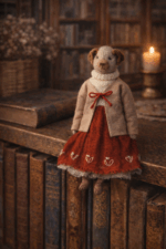 Авторская интерьерная кукла ручной работы - "Собачка Молли" — изображение 5