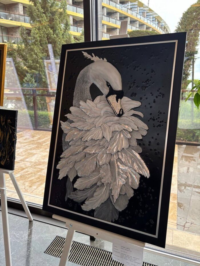 Панно интерьерное "Царевна-Лебедь". Барельеф — изображение 5