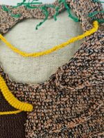 Вязаная сумка-планшет-трансформер с 3д_элементами "Лукоморье" — изображение 4