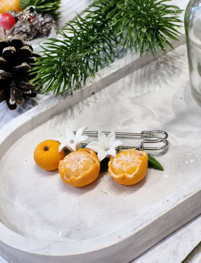 Броши с мандаринами — изображение 3