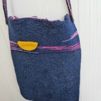 Вязаная сумка-планшет-трансформер с 3д_элементами "Нет ничего невозможного"