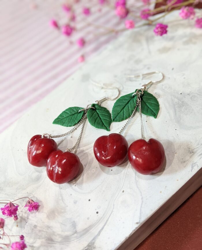 Серьги с черешней — изображение 4