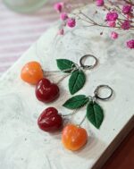 Серьги с черешней — изображение 2