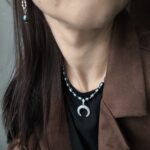 Комплект украшений "Лунное сияние" (колье, серьги, кольцо) из натурального жемчуга — изображение 8