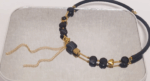 Чокер с агатом и гематитом