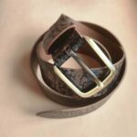 Ремень из кожи текстуры дерева — изображение 3