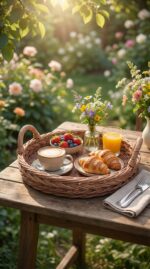 Плетеный круглый поднос — изображение 2