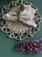 Ажурный плетеный плейсмат для сервировки — изображение 2