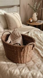 Плетеный таз корзина для белья — изображение 4