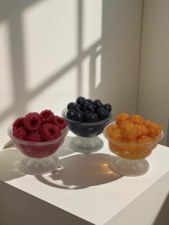 Набор мыла ручной работы из 3 шт. - Ягодные вазочки — изображение 4