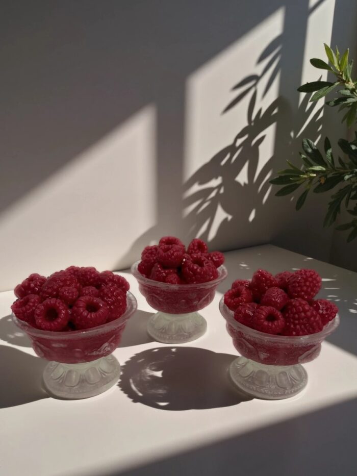 Набор мыла ручной работы из 3 шт. - Вазочка с малинкой — изображение 5