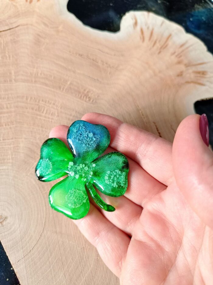 Брошь "Лист клевера" — изображение 2