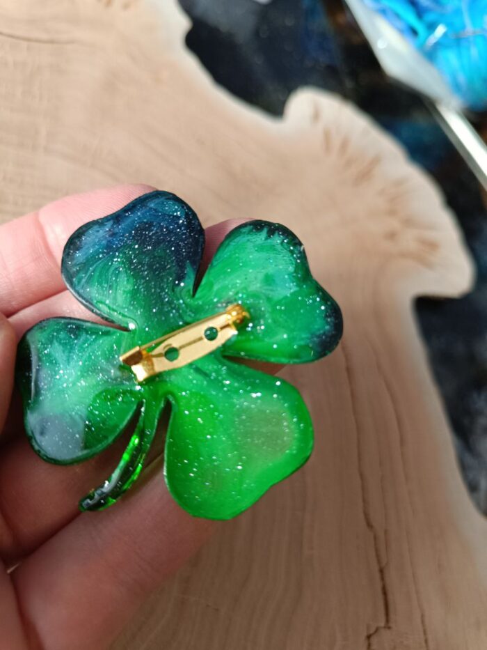 Брошь "Лист клевера" — изображение 3