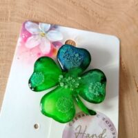 Брошь "Лист клевера"