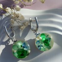 Серьги в форме таблетки 1.9 см.