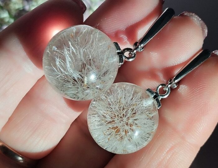 Серьги с одуванчиком. — изображение 3