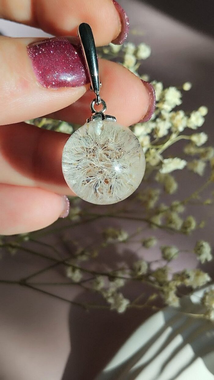 Серьги с одуванчиком. — изображение 2