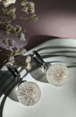 Серьги с одуванчиком.