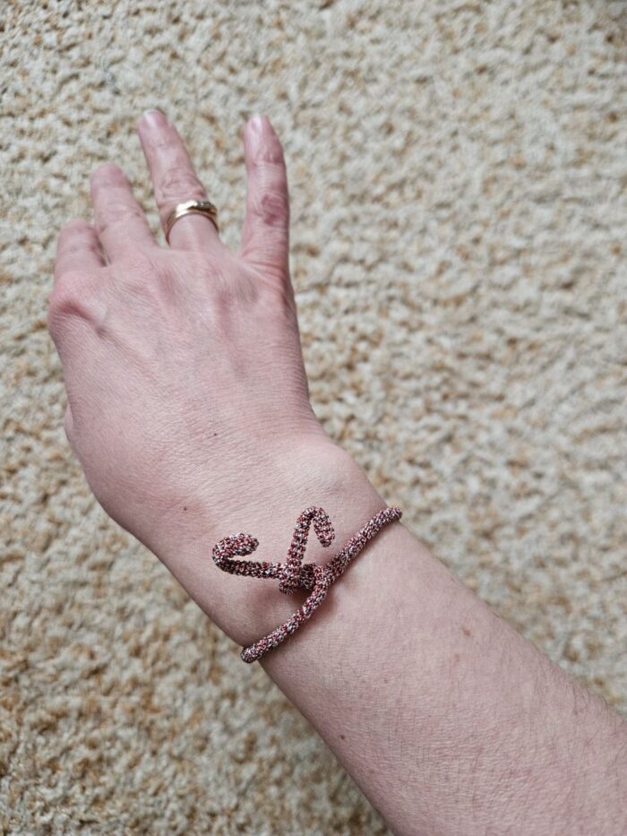 Брошь-кулон-кольцо-браслет "Трансформация (Лабиринт)", вязаная крючком — изображение 8