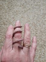 Брошь-кулон-кольцо-браслет "Трансформация (Лабиринт)", вязаная крючком — изображение 5