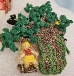 Брошь-трансформер "Качели", вязаная крючком — изображение 3