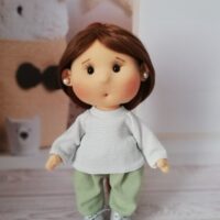 Текстильная куколка ручной работы