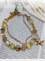 Браслет «Солнечное сияние» Откройте для себя магию утончённости с этим изысканным браслетом, сочетающим в себе роскошь и лёгкость. Украшение выполнено в тёплых золотисто-жёлтых тонах, которые напоминают лучи солнца, согревающие кожу.