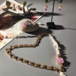 Комплект украшений (колье, браслет и серьги) из кварца, хрусталя и среза агата. — изображение 2