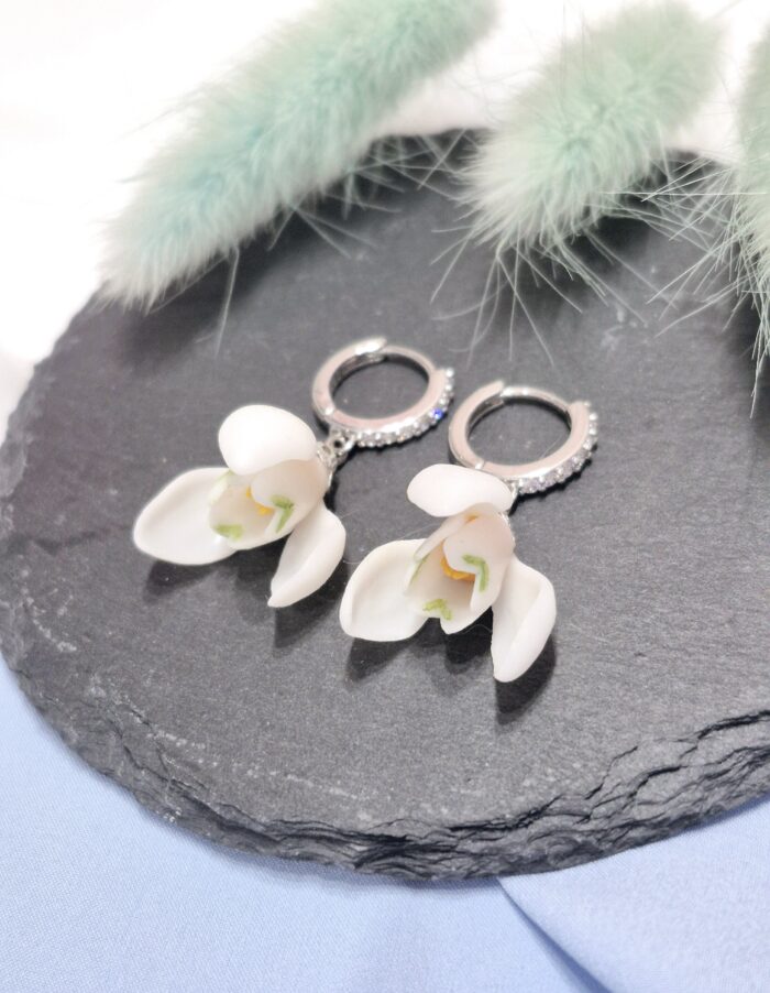 Серьги с подснежниками — изображение 3