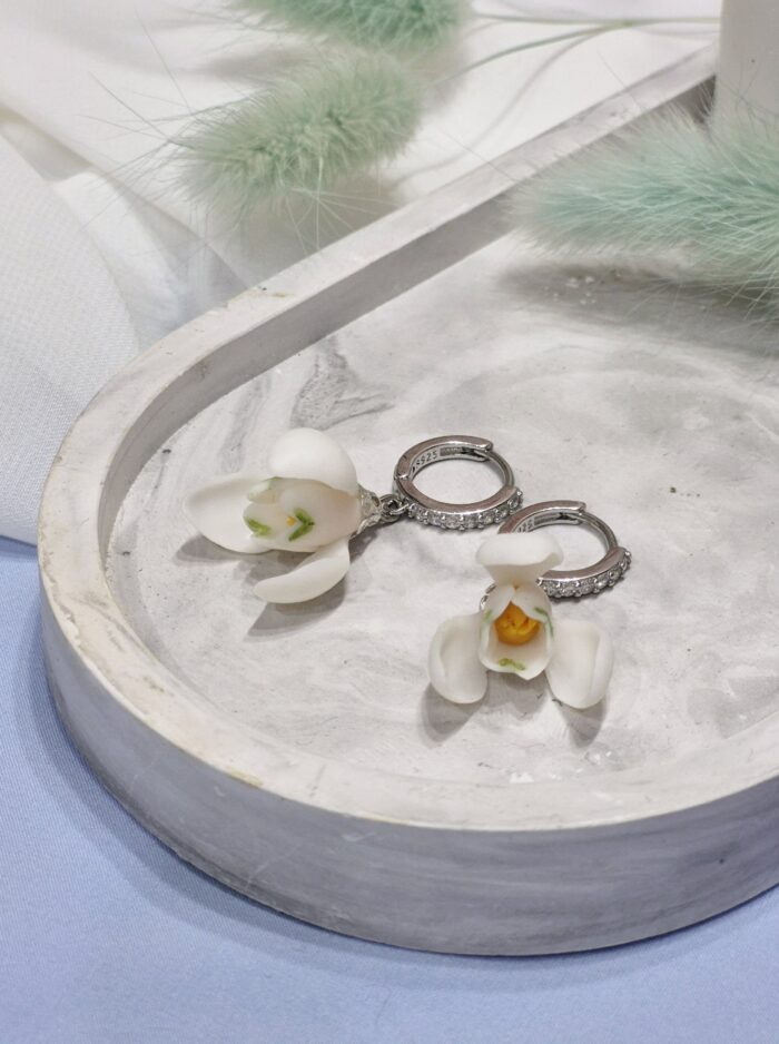 Серьги с подснежниками — изображение 2