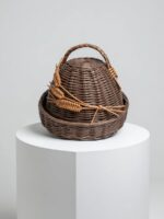 Плетеная хлебница с колосьями — изображение 2