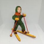 Ватная игрушка "Лыжник"
