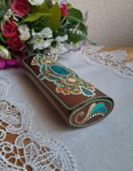 Футляр для очков с точечной росписью, очечник ручной работы на магните — изображение 5