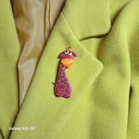 Брошь Жираф из коллекции "Гвоздь сезона"