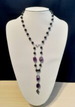 Колье- трансформер с гранатом-альмандином и аметистом — изображение 3