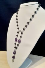 Колье- трансформер с гранатом-альмандином и аметистом — изображение 4