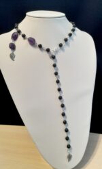 Колье- трансформер с гранатом-альмандином и аметистом — изображение 6