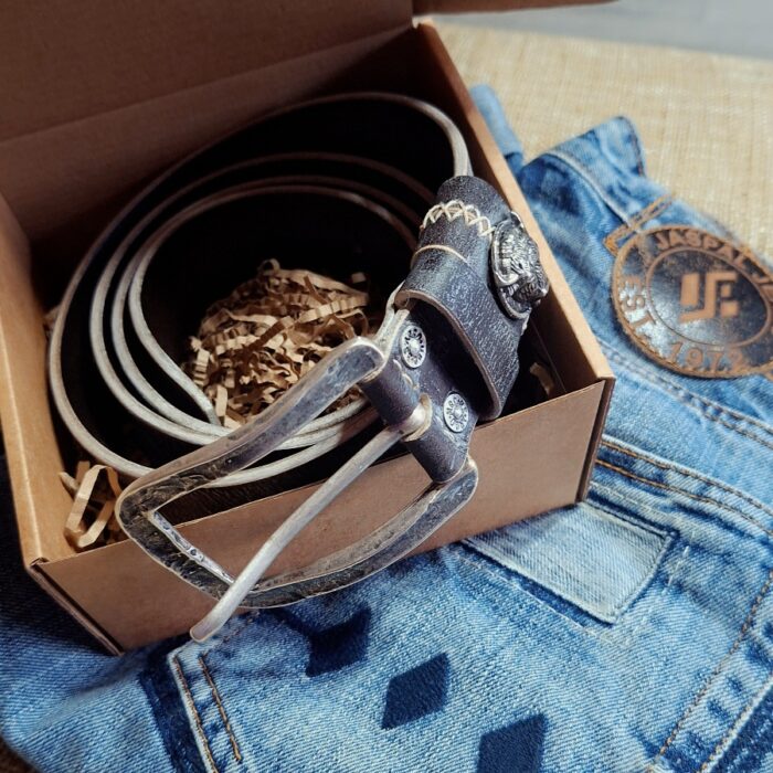 Авторский ремень "Серебряный бизон". — изображение 2